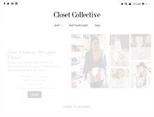 Tablet Screenshot of closetcollective.com